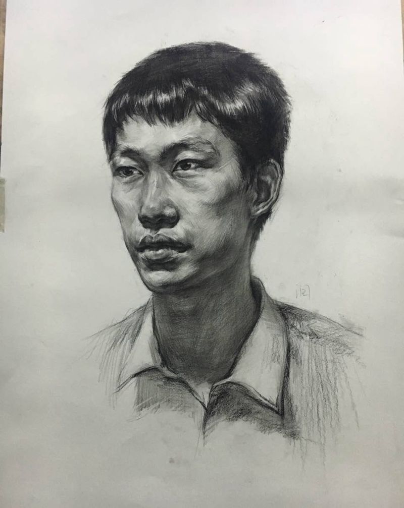 润刺青素描头像纹身图片