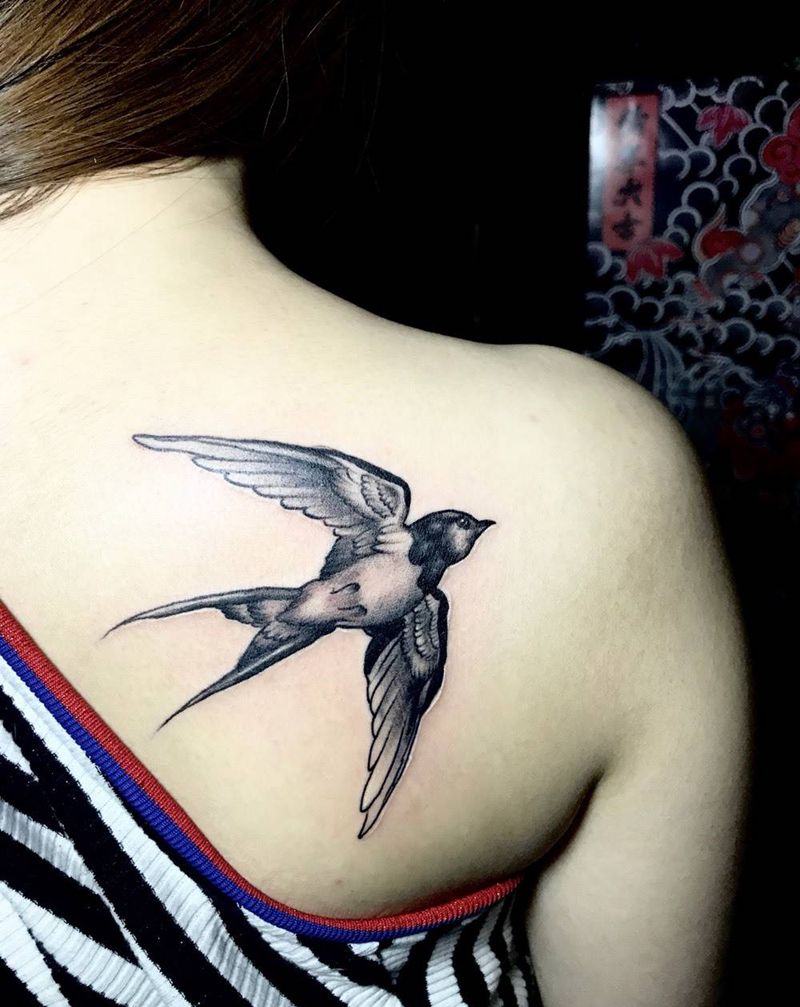 燕子纹身图片