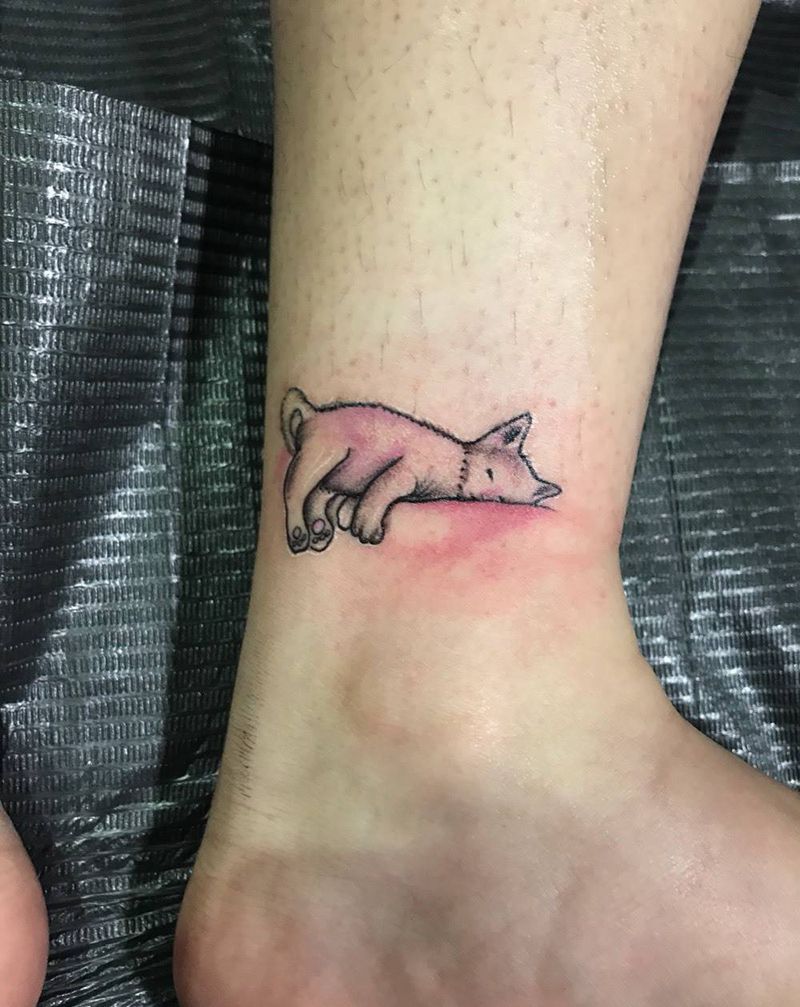 海豚与猫咪纹身图片