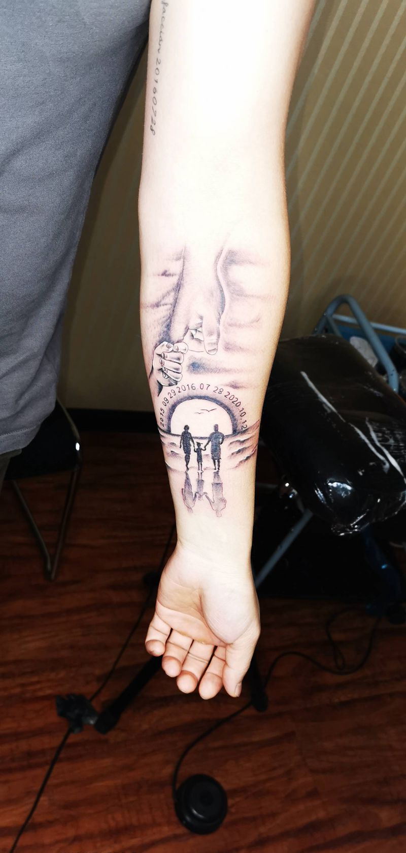 旅程纹身图片_手臂纹身图案