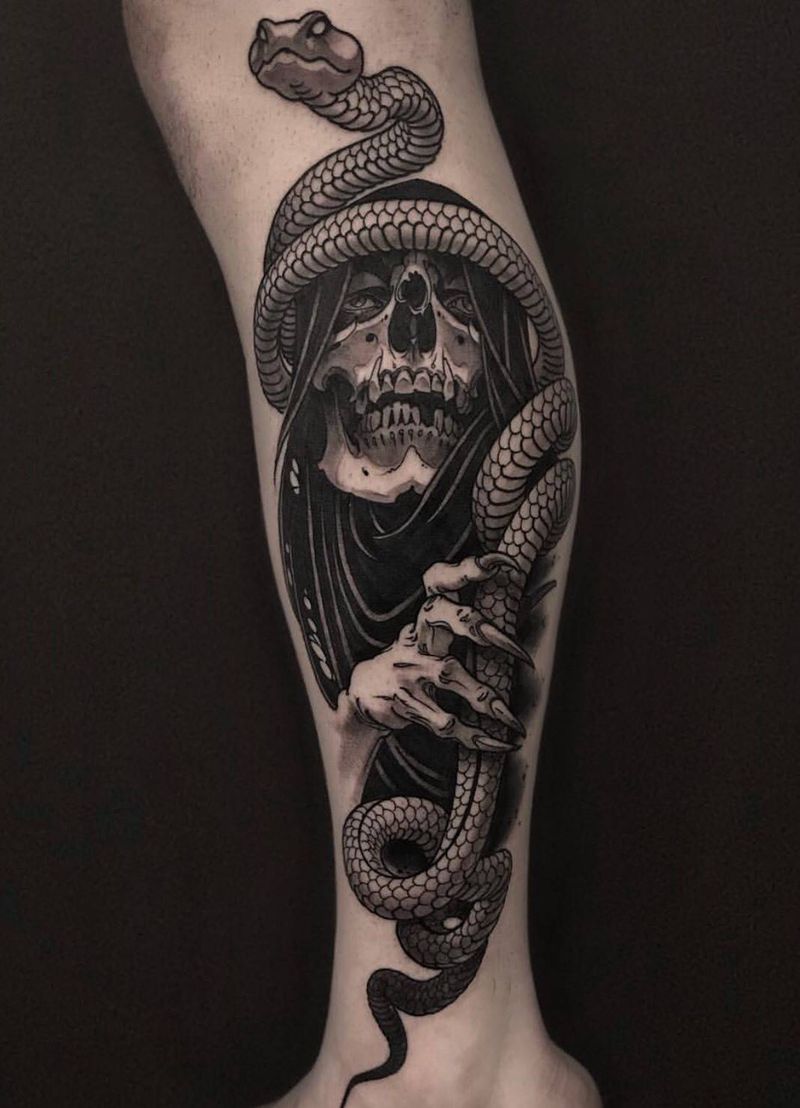 死神纹身图片
