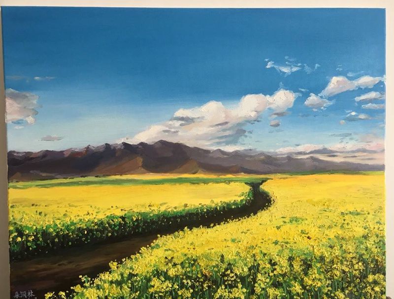 来两幅近日油画作品纹身图片