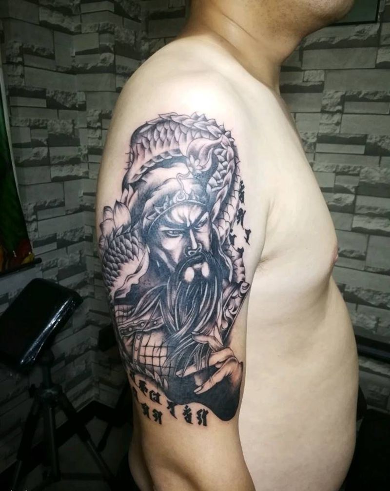 关公纹身图片