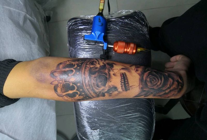 欧美纹身图片_手臂欧美写实纹身图案