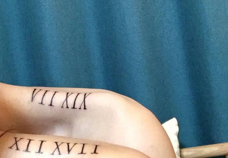 情侣纹身图片_肩部情侣纹身图案