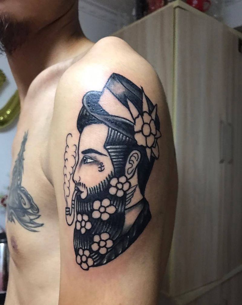 克劳利先生纹身图片