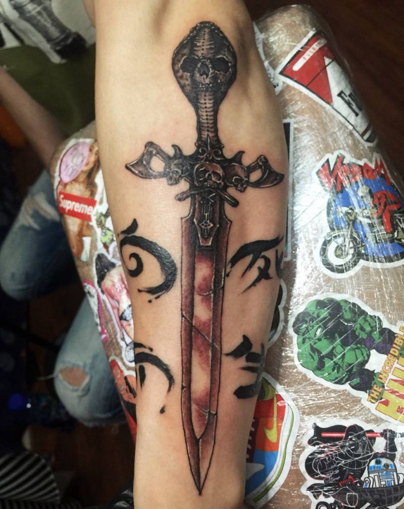 大宝剑纹身图片