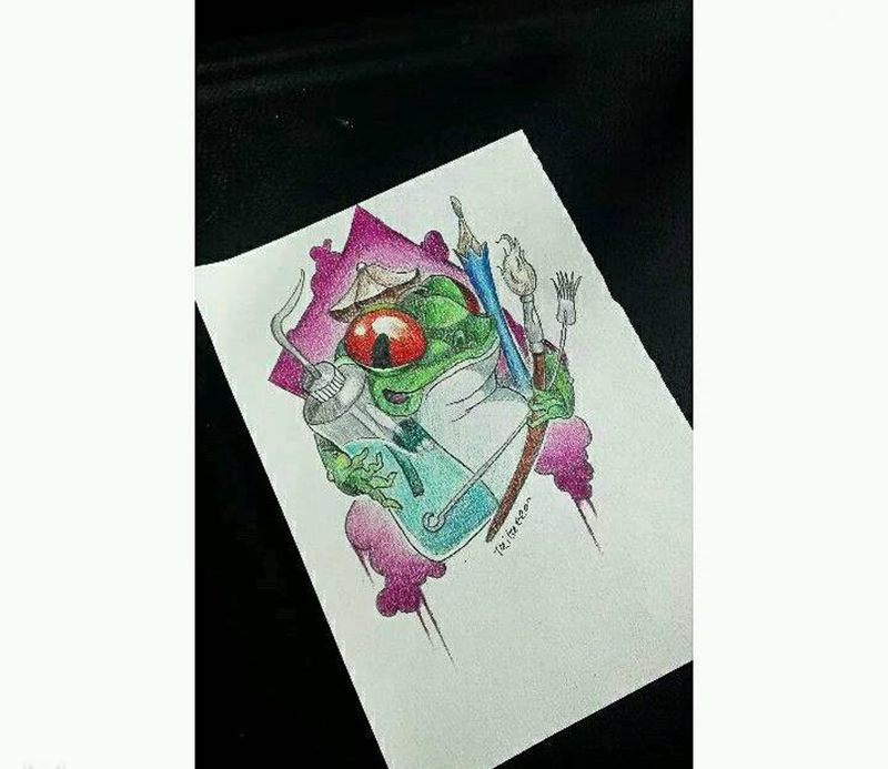 傣刺青手稿纹身图片