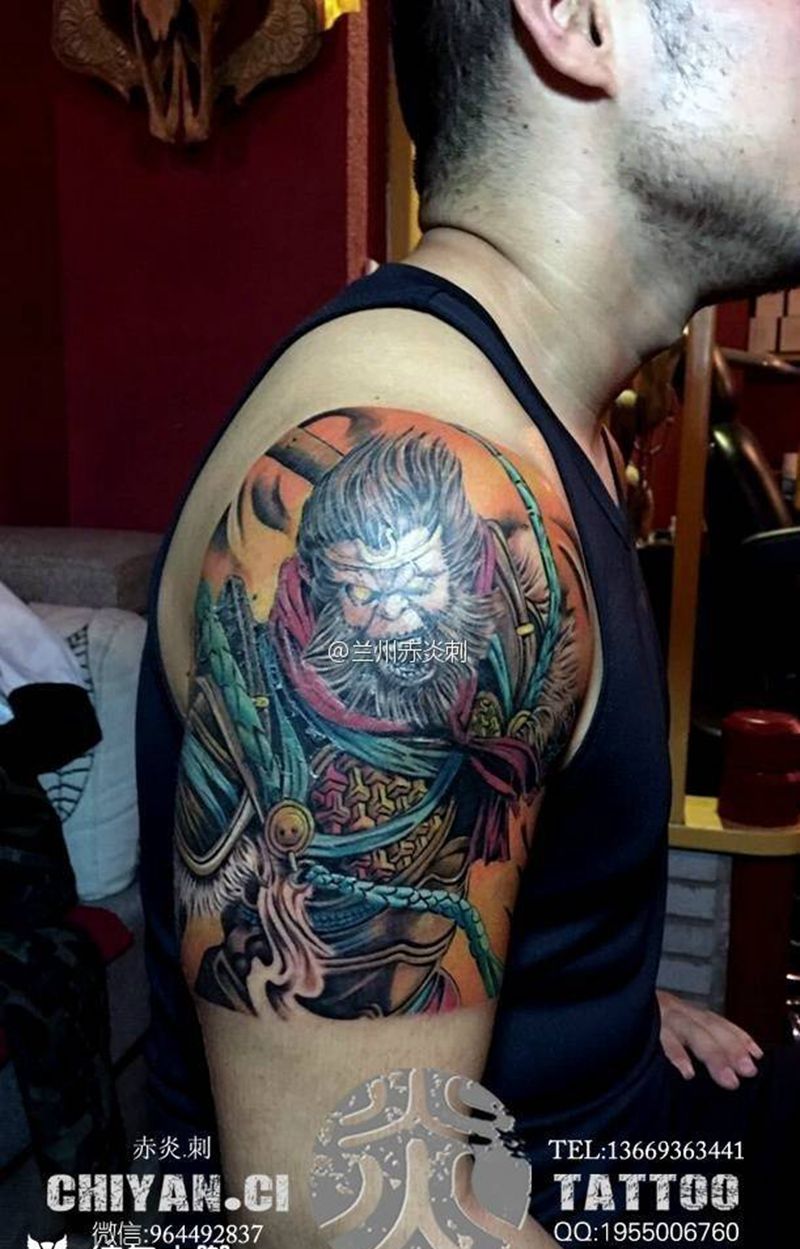 兰州赤炎刺靳凯师傅作品纹身图片