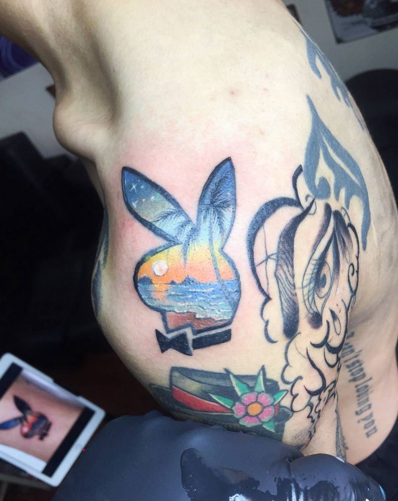 画画公子纹身图片