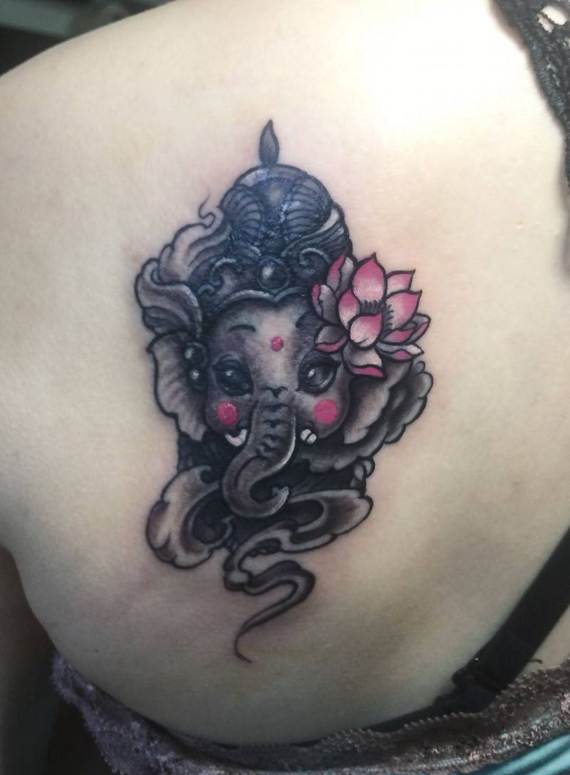 小象神纹身图片