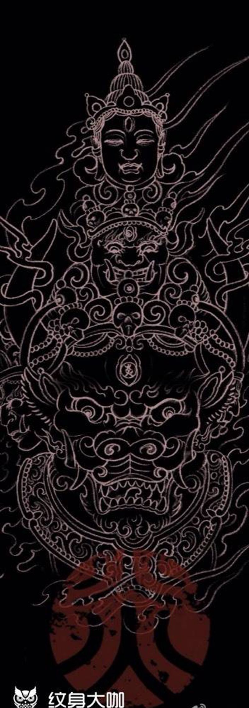 兰州赤炎刺纹身图片