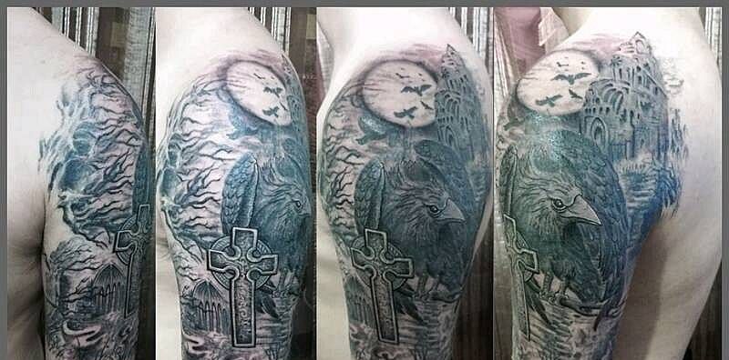 旧图遮盖～恢复后效果纹身图片