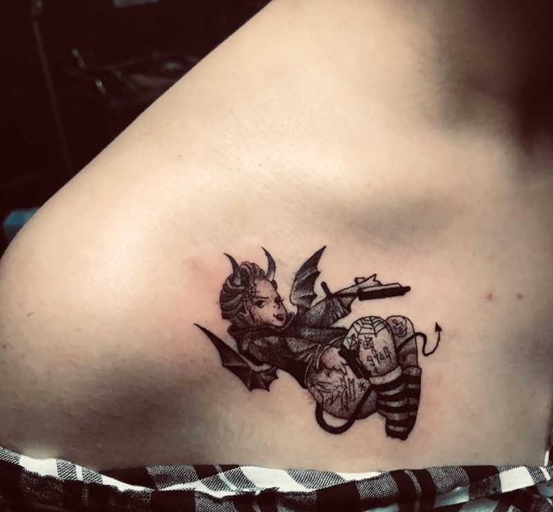 小恶魔纹身图片