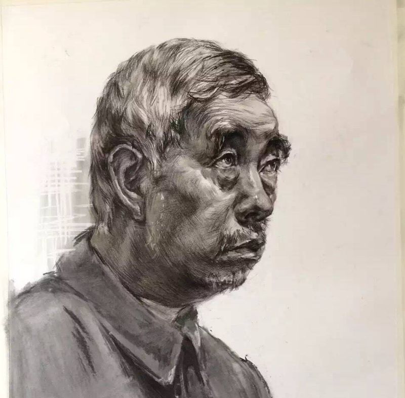 润刺堂素描人像作品纹身图片