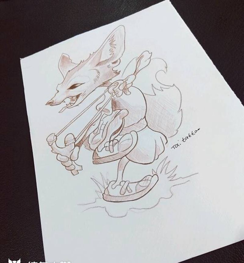 傣刺青手稿作品纹身图片