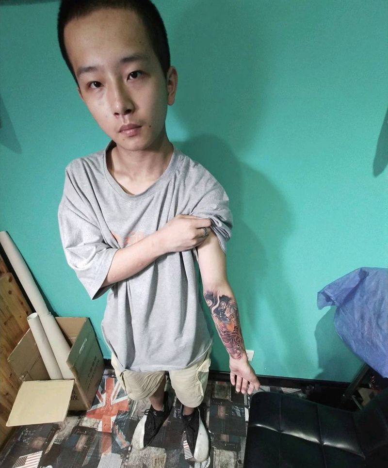 三木嘎作品——修改纹身纹身图片_手臂新传统纹身图案