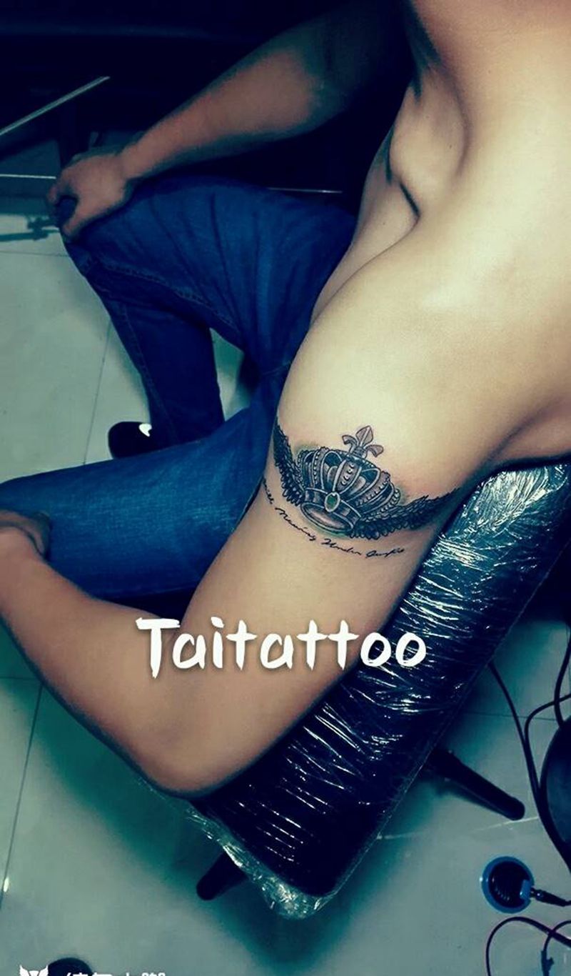 傣刺青~皇冠纹身纹身图片