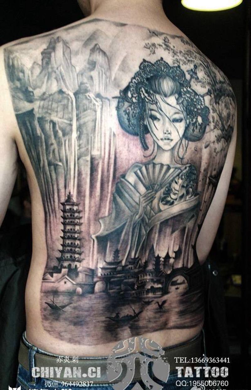 兰州赤炎刺靳凯修改作品纹身图片