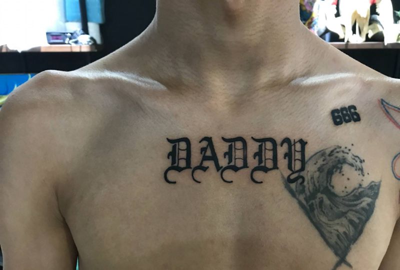 哥特字纹身图片