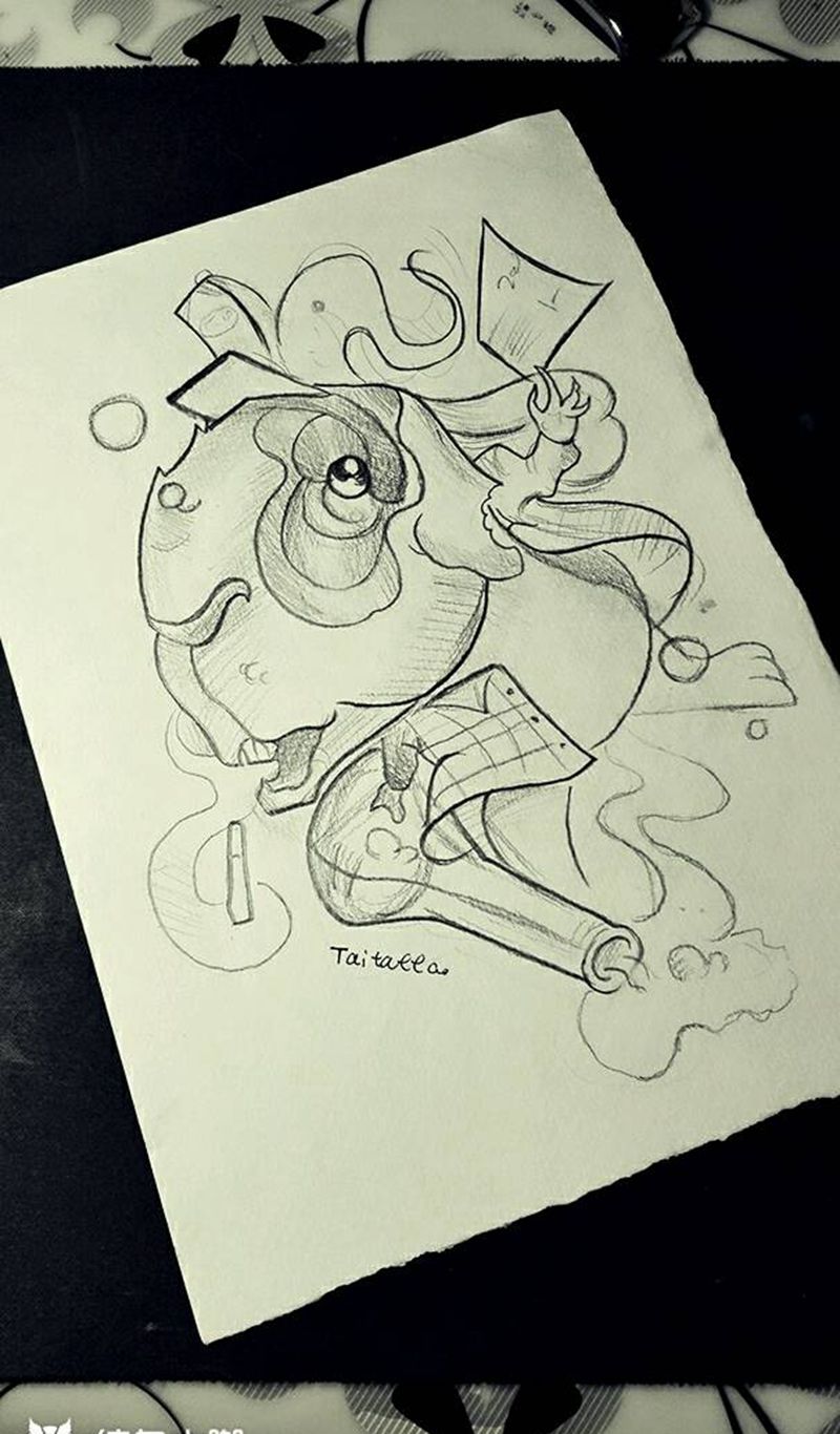 傣刺青手稿纹身图片