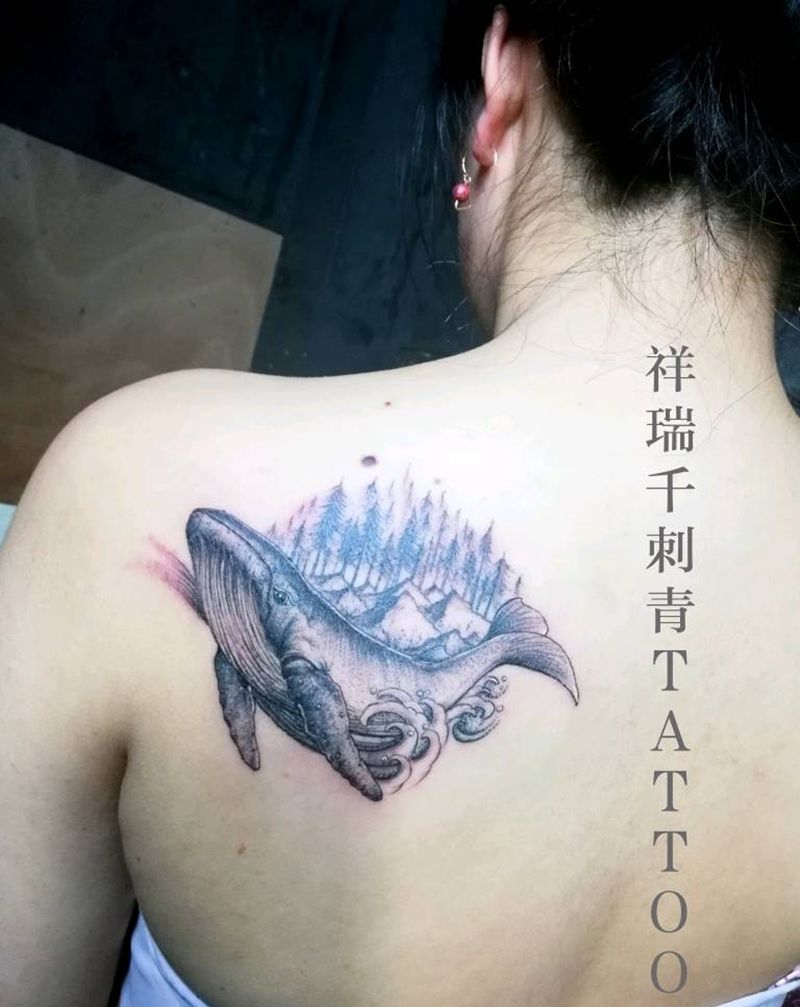鲸鱼纹身图片