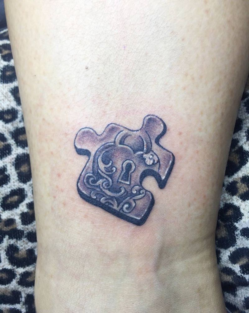 拼图纹身图片