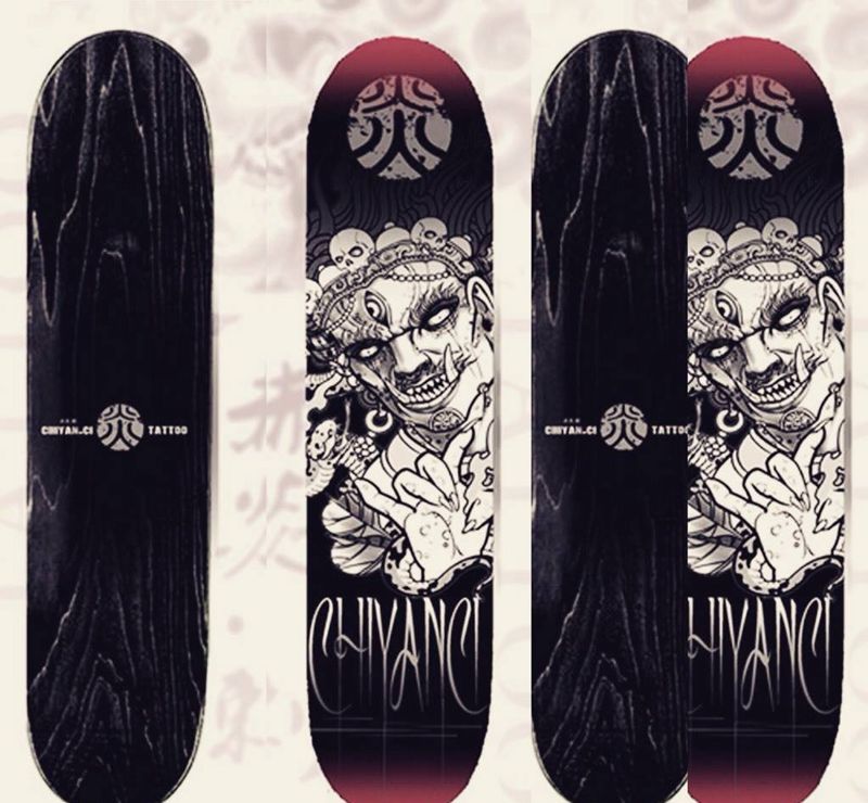 兰州赤炎刺靳凯设计板面小样纹身图片