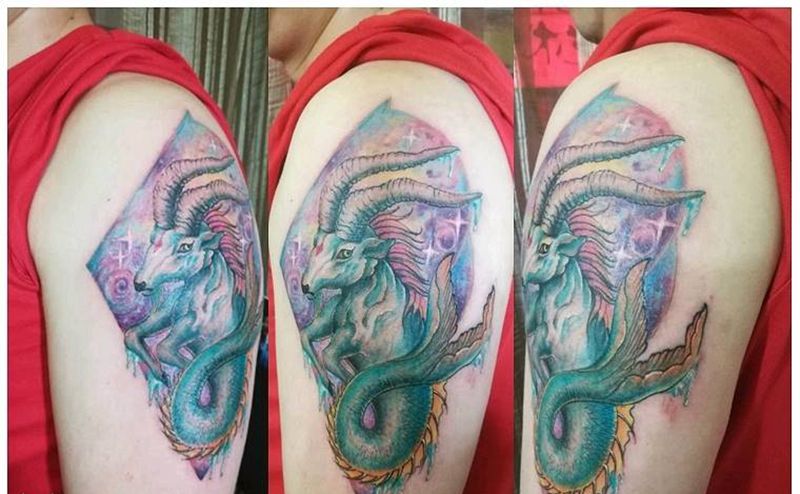 爱女的星座纹身图片