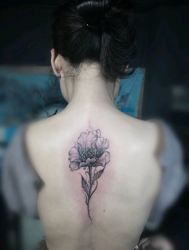 虞美人纹身图片