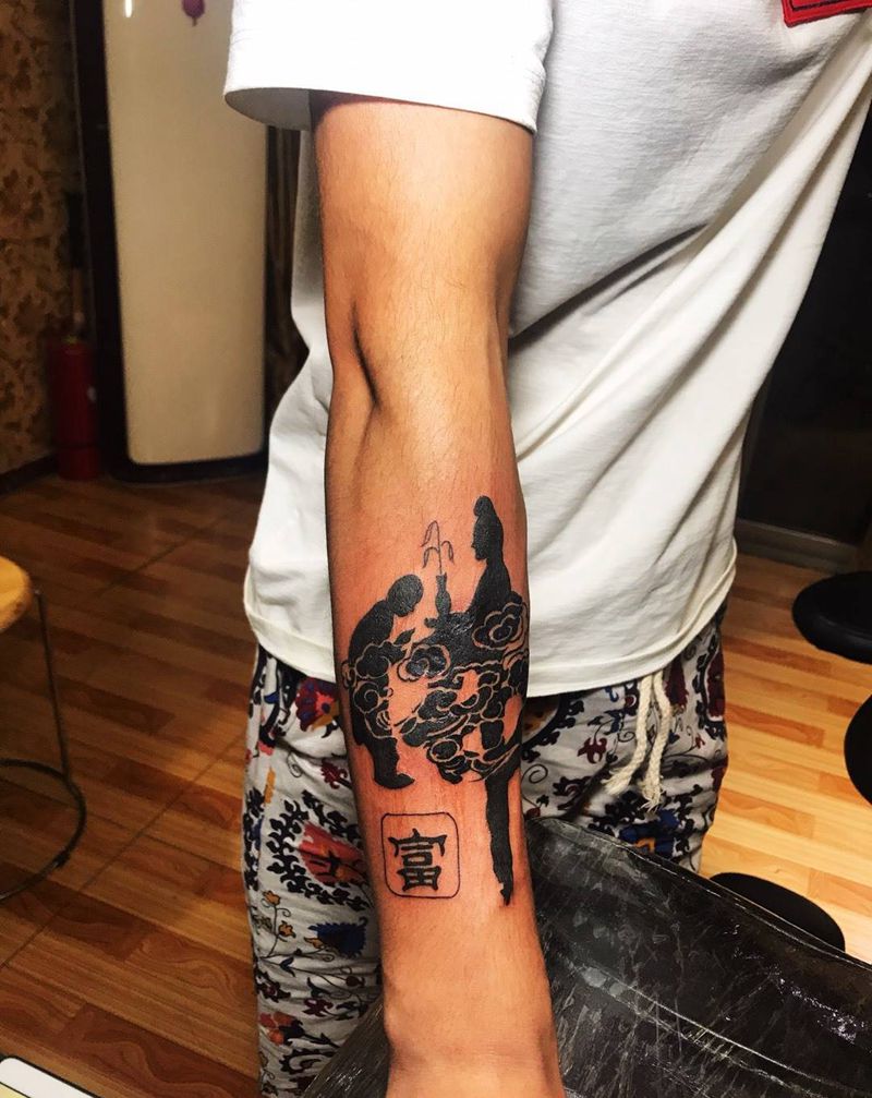 佛纹身图片_手臂佛纹身图案