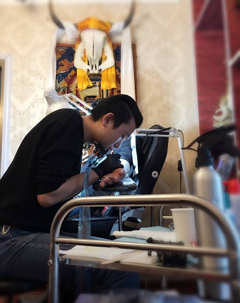 工作花絮纹身图片