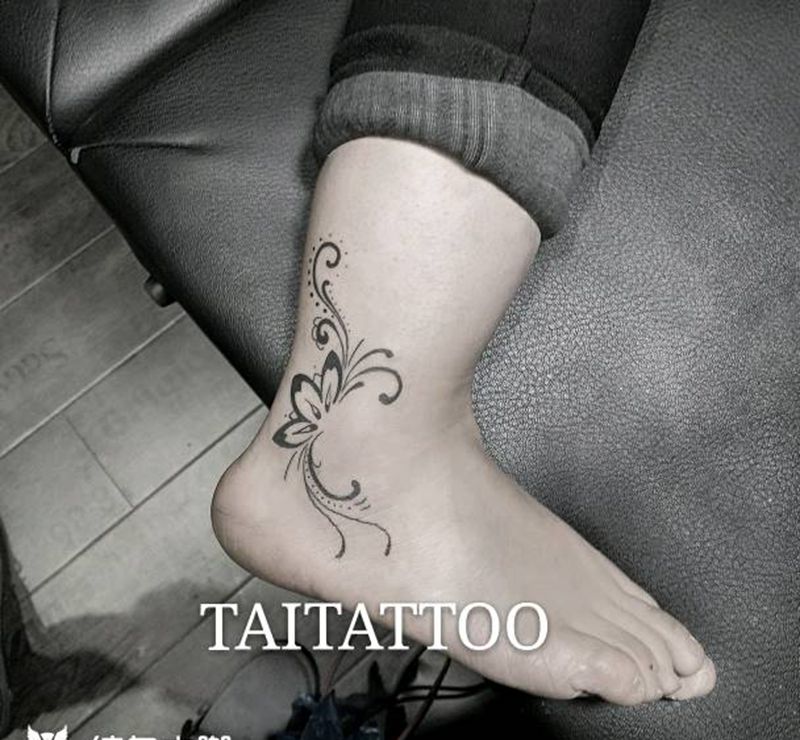 腳踝紋身纹身图片