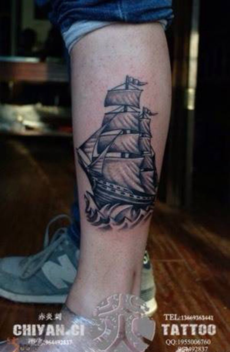 兰州赤炎刺靳凯作品纹身图片_欧美动物植物手臂腿部纹身图案