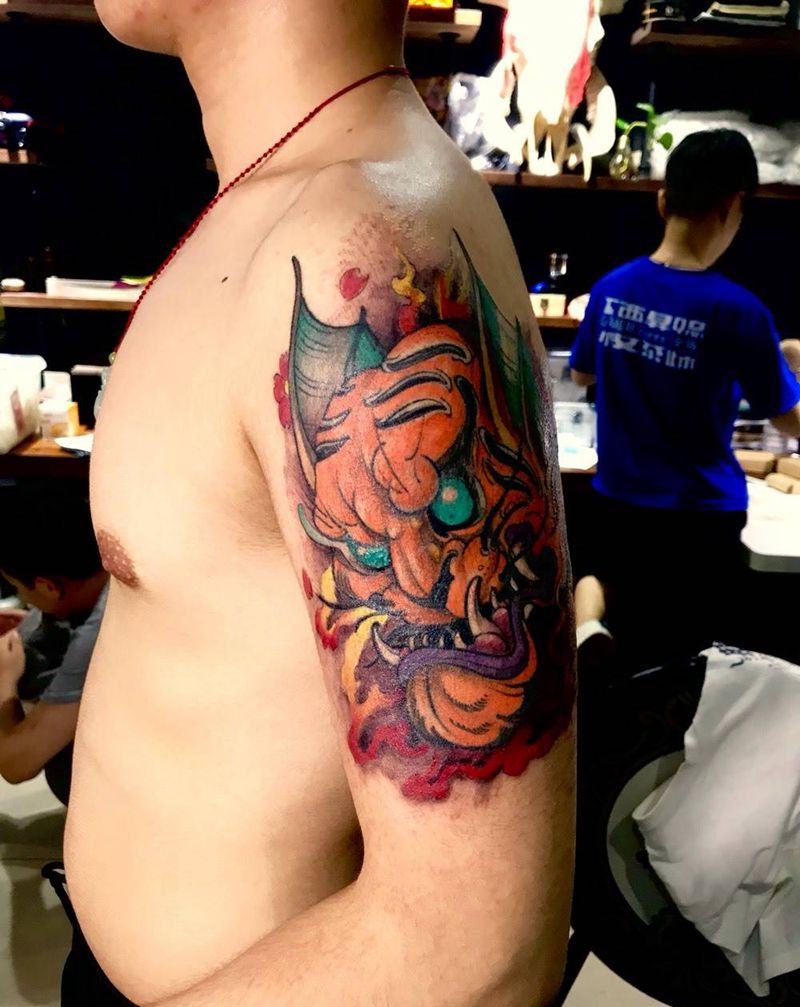 欧美老虎纹身图片