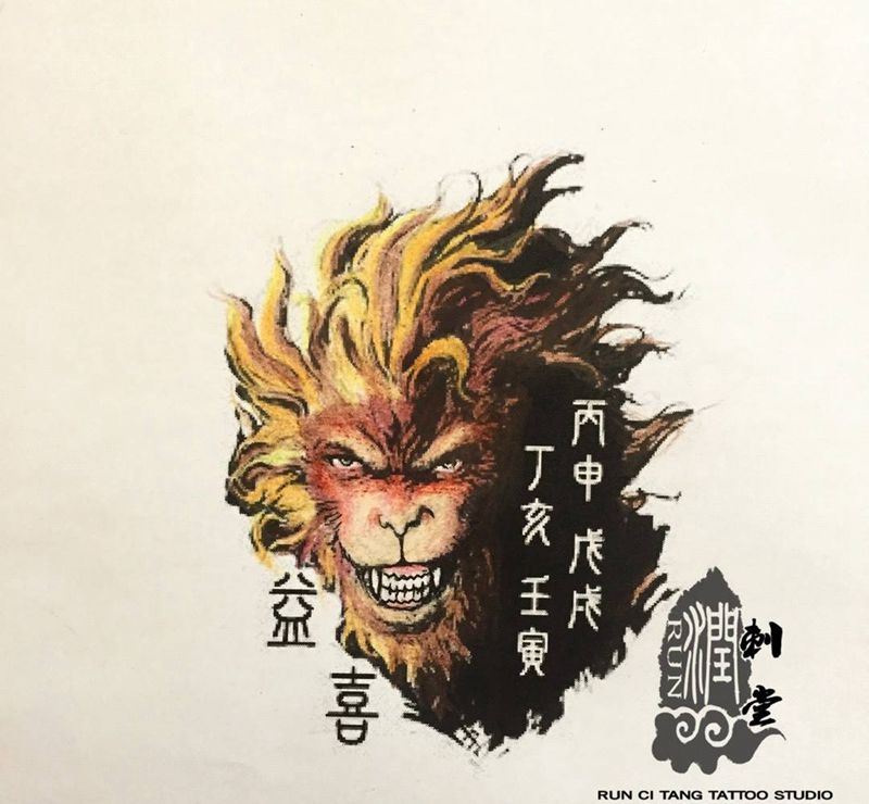 为客人设计纹身图片