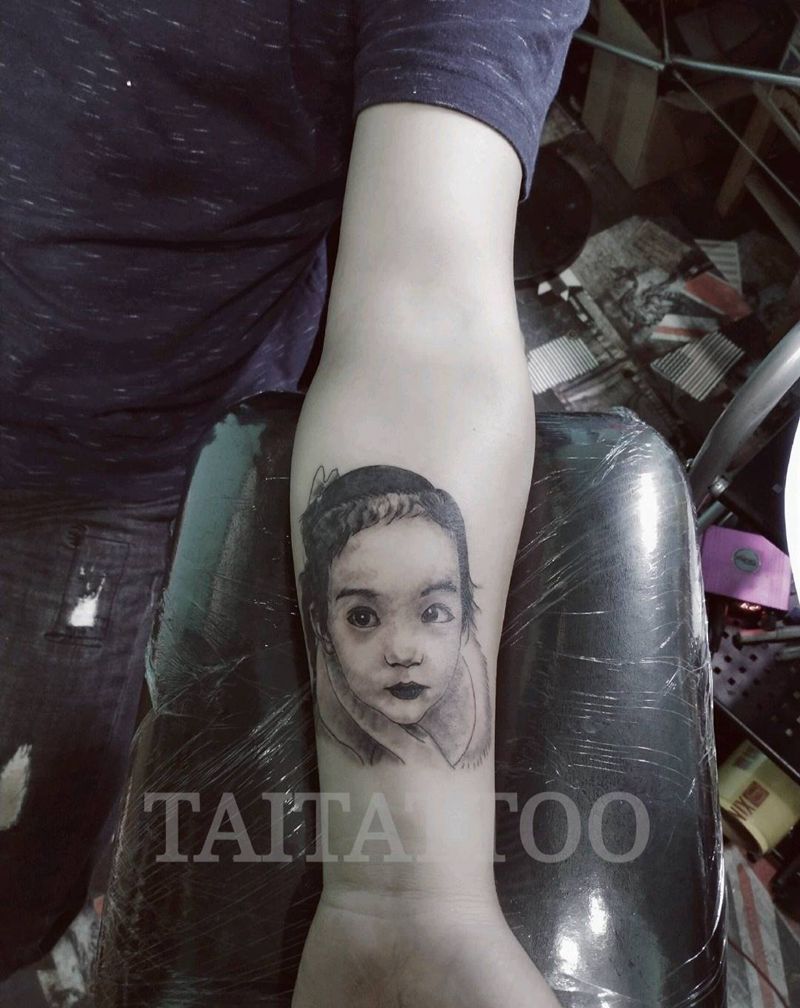 三木嘎作品纹身图片_欧美写实肖像纹身图案