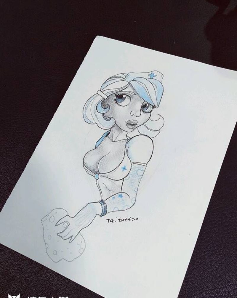 傣刺青手稿纹身图片