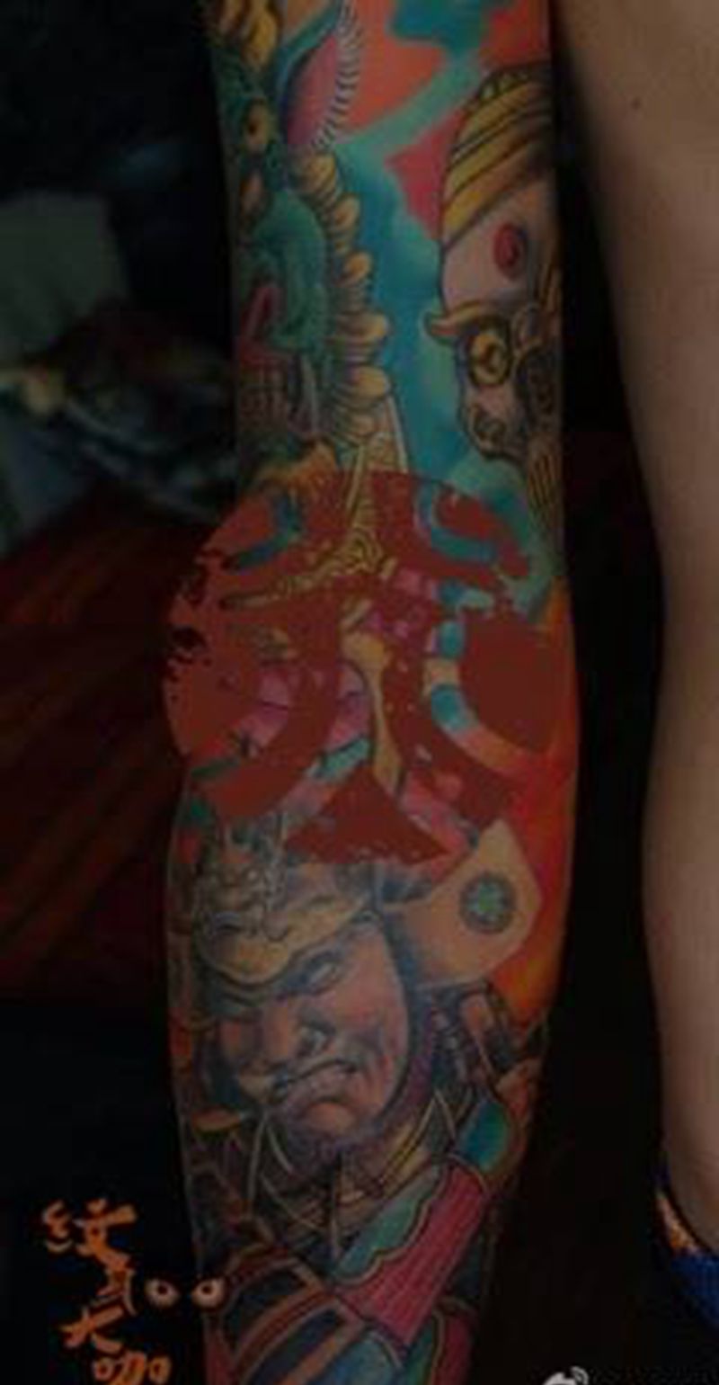 兰州赤炎刺靳凯作品纹身图片
