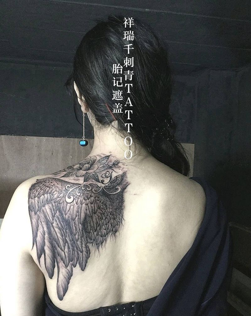 胎记遮盖纹身图片