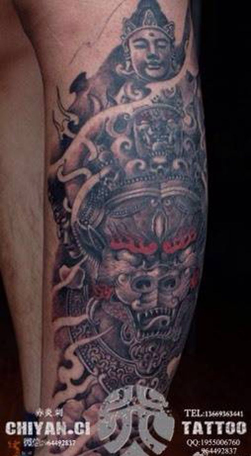 兰州赤炎刺靳凯作品纹身图片