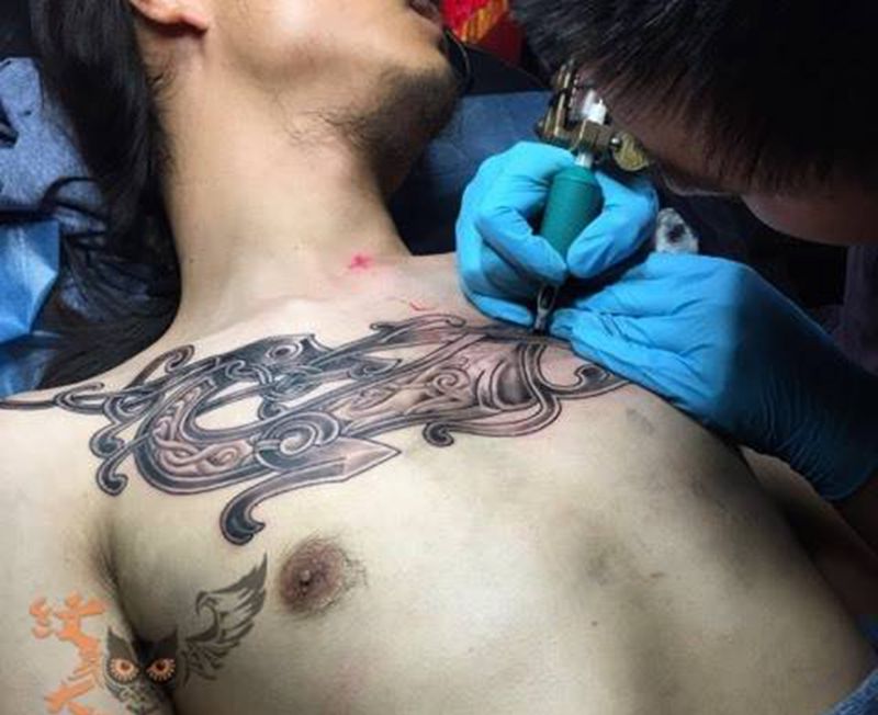 兰州赤炎刺靳凯作品纹身图片