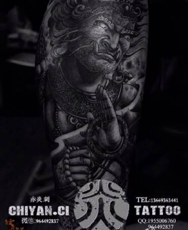 兰州赤炎刺靳凯作品纹身图片