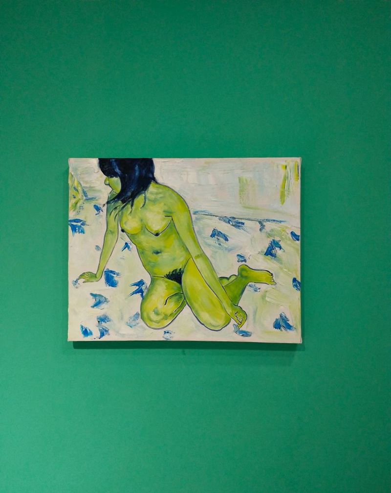 三木嘎  油画作品 40x50纹身图片_油画纹身图案