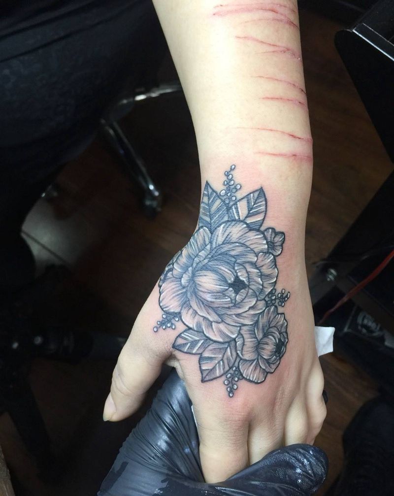 花手纹身图片