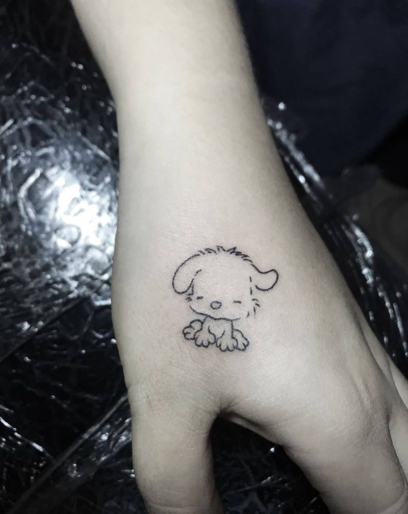 小狗狗纹身图片