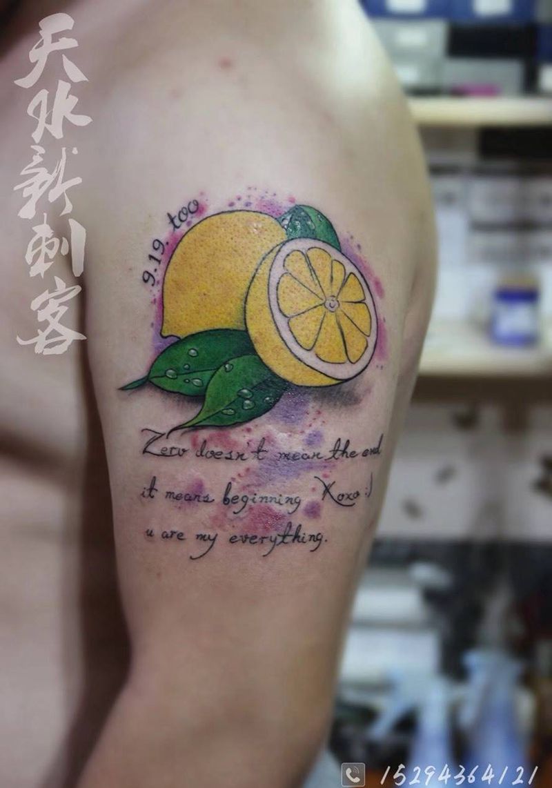 柠檬纹身图片