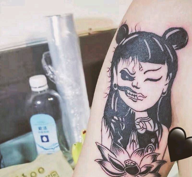 吒儿纹身图片_手臂纹身图案