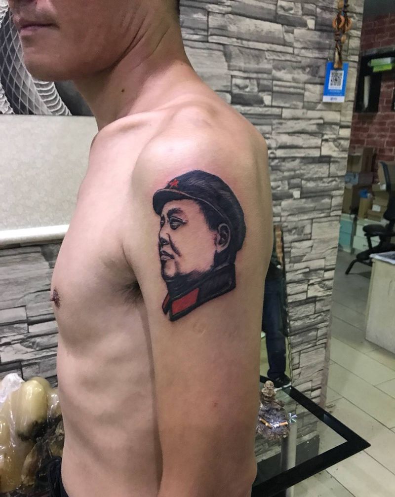 毛爷爷纹身图片