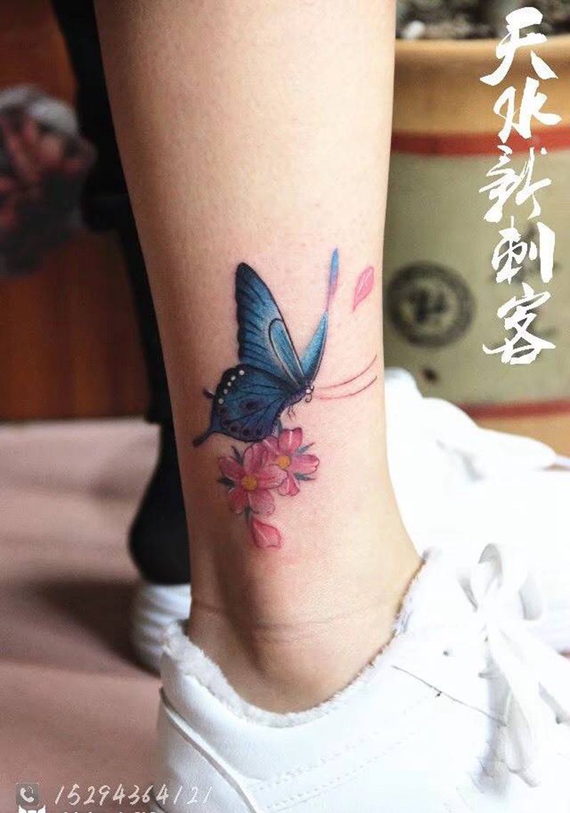 脚腕纹身纹身图片